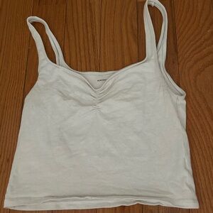 White American Eagle Crop Top